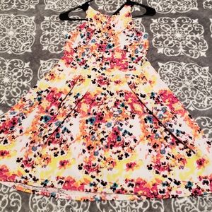SO Large Bright Floral Dress